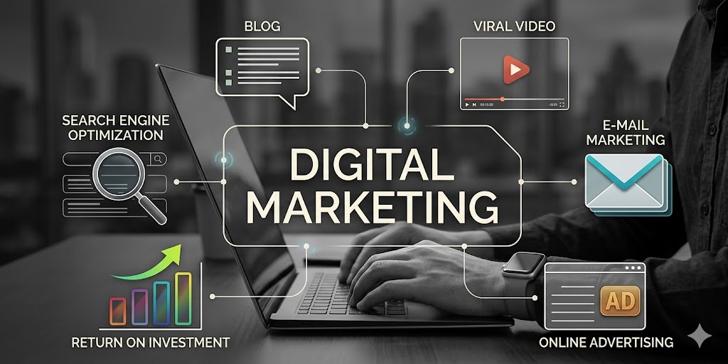 Digittopoa strategy process and marketing analytics dashboard